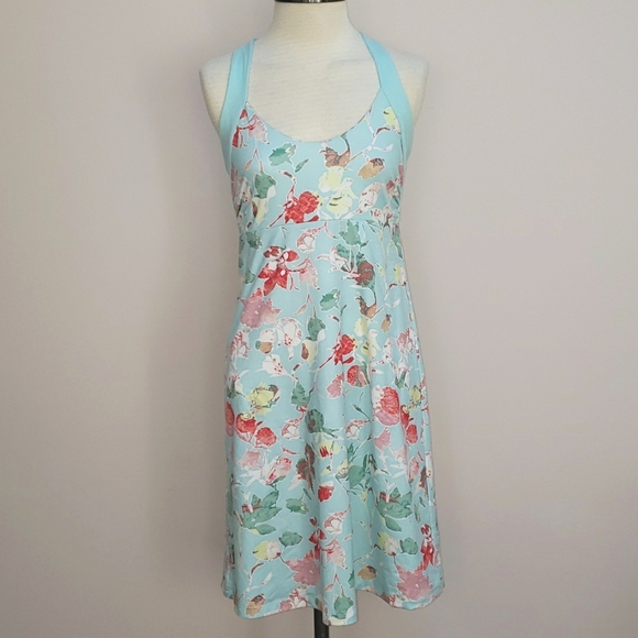 Patagonia Dresses & Skirts - Patagonia Morning Glory Light Blue Floral Print Dress, Size Small